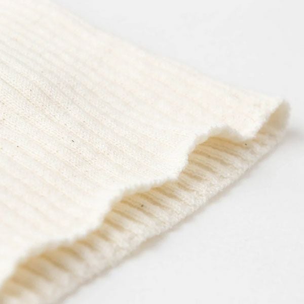 オーガニックコットン&シルク ベビーラグランリブニット