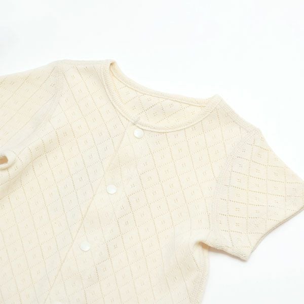 オーガニックコットンロンパース型肌着