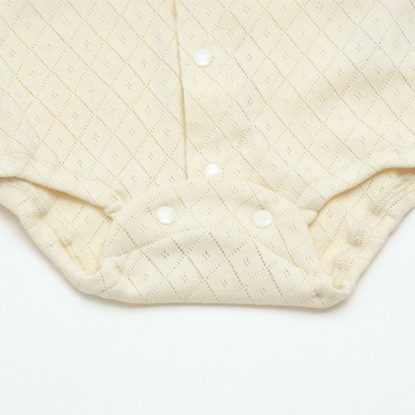 オーガニックコットンロンパース型肌着