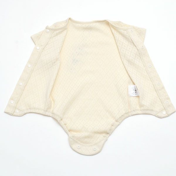 オーガニックコットンロンパース型肌着