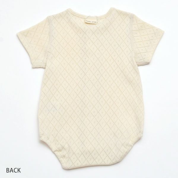 オーガニックコットンロンパース型肌着