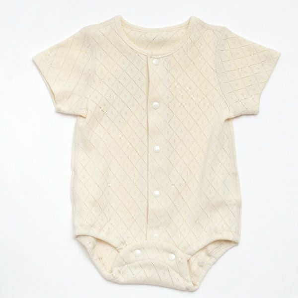 オーガニックコットンロンパース型肌着