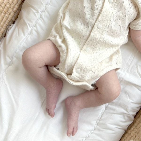 オーガニックコットンロンパース型肌着