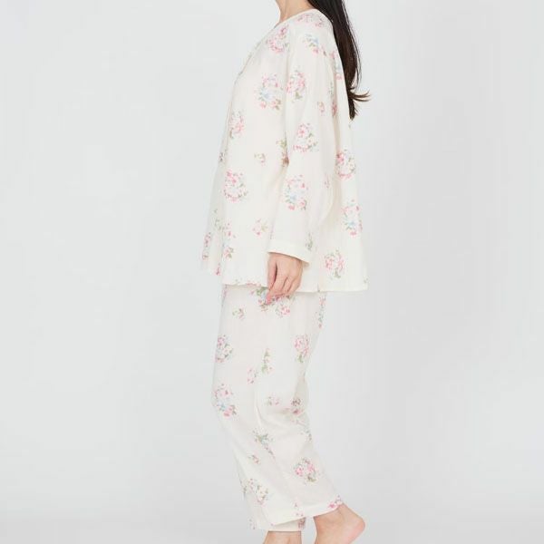 オーガニックコットン プリムローズ ノーカラーパジャマ