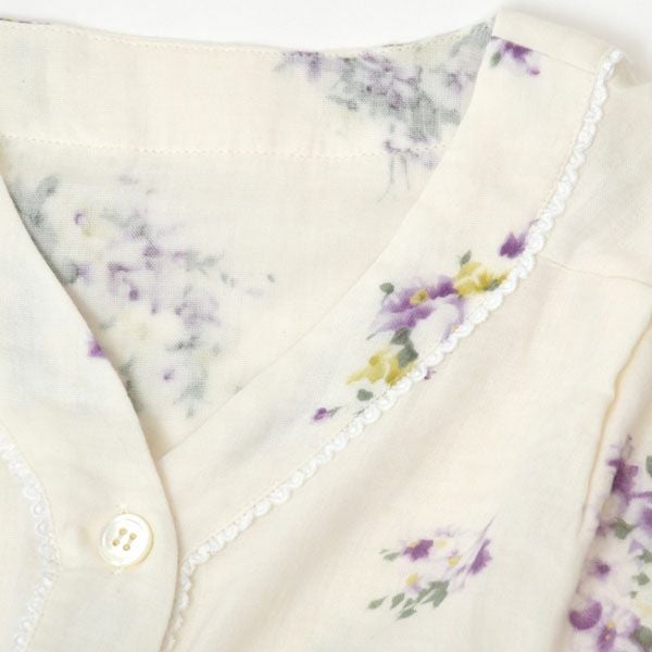 オーガニックコットン プリムローズ ノーカラーパジャマ