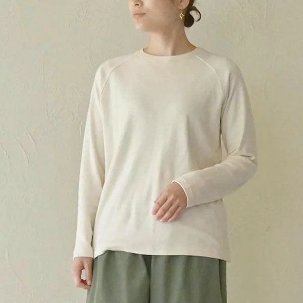 オーガニックコットン ロングスリープトップ