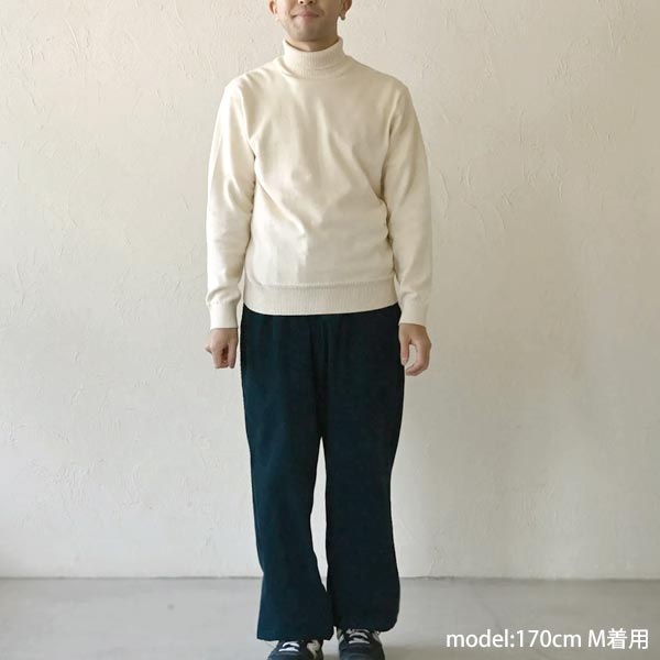オーガニックコットン ユニセックスニットタートルトップ