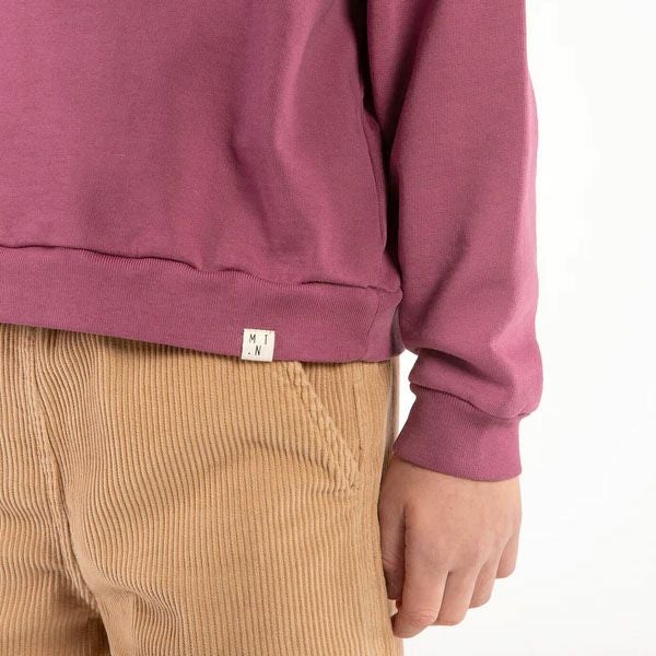 オーガニックコットン キッズ 裏起毛 クルーネックスウェットシャツ