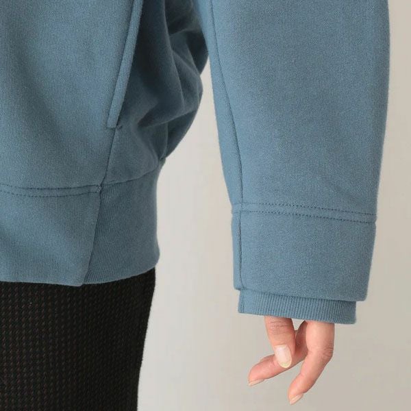 オーガニックコットン 裏起毛ブルゾン