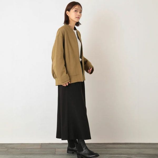 オーガニックコットン 裏起毛ブルゾン