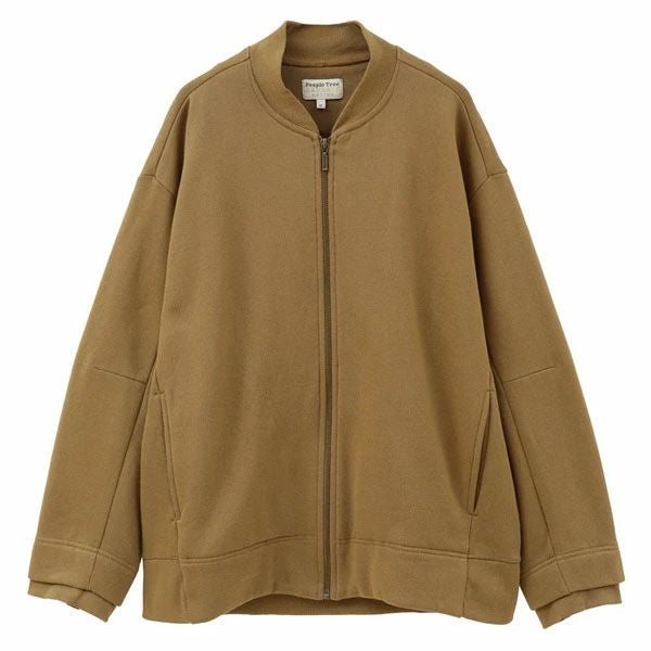 オーガニックコットン 裏起毛ブルゾン