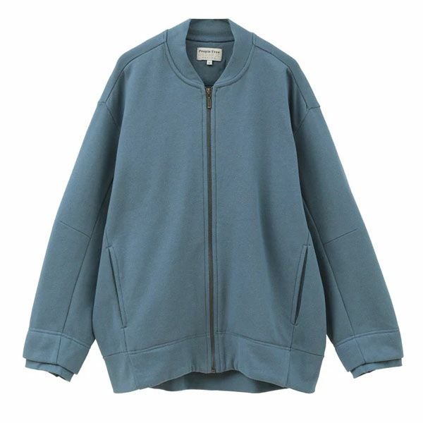 オーガニックコットン 裏起毛ブルゾン