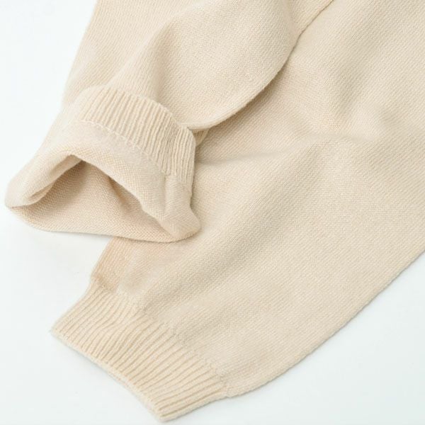 オーガニックコットン スーピマ　縫い目のないロングニットパンツ