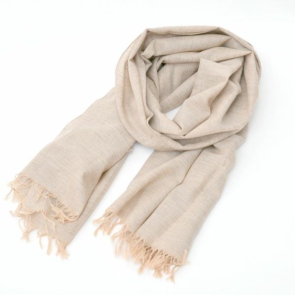 オーガニックコットン＆ヤク 米沢織ストール