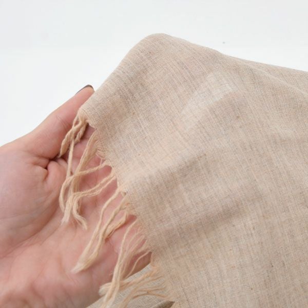 オーガニックコットン＆ヤク 米沢織ストール