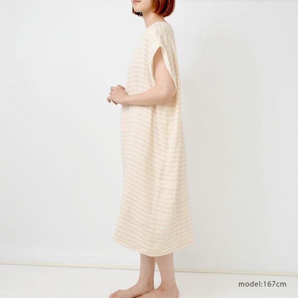 オーガニックコットン スラブガーゼ バスドレス