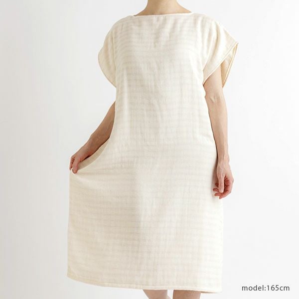 オーガニックコットン スラブガーゼ バスドレス