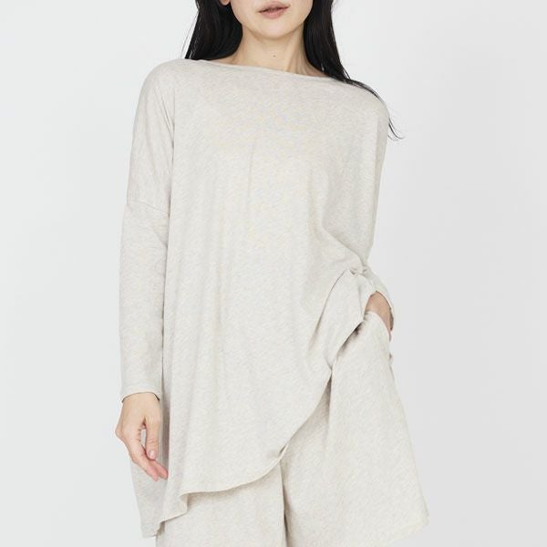  オーガニックコットン ファインニットワイドトップス