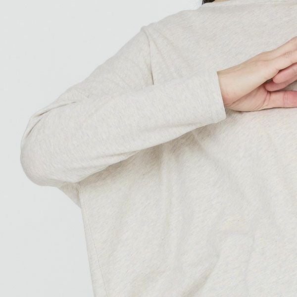  オーガニックコットン ファインニットワイドトップス