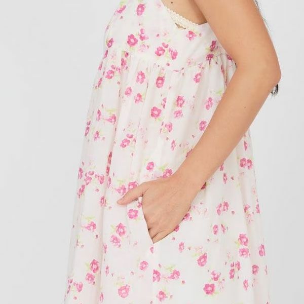 オーガニックコットン フレンチローズキャミソールワンピース