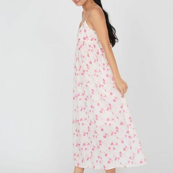 オーガニックコットン フレンチローズキャミソールワンピース