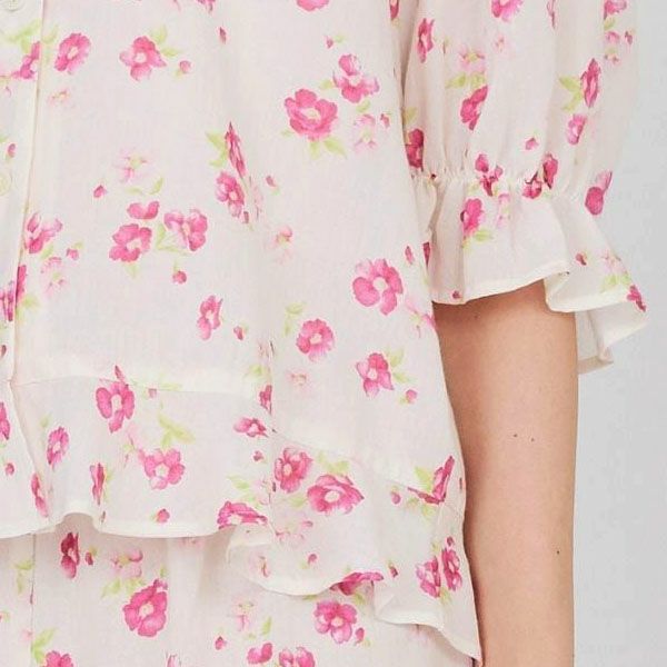 オーガニックコットン フレンチローズブラウス