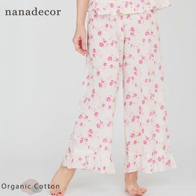 オーガニックコットン フレンチローズフリルパンツ