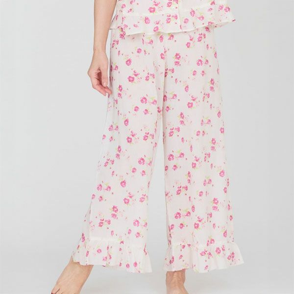 オーガニックコットン フレンチローズフリルパンツ