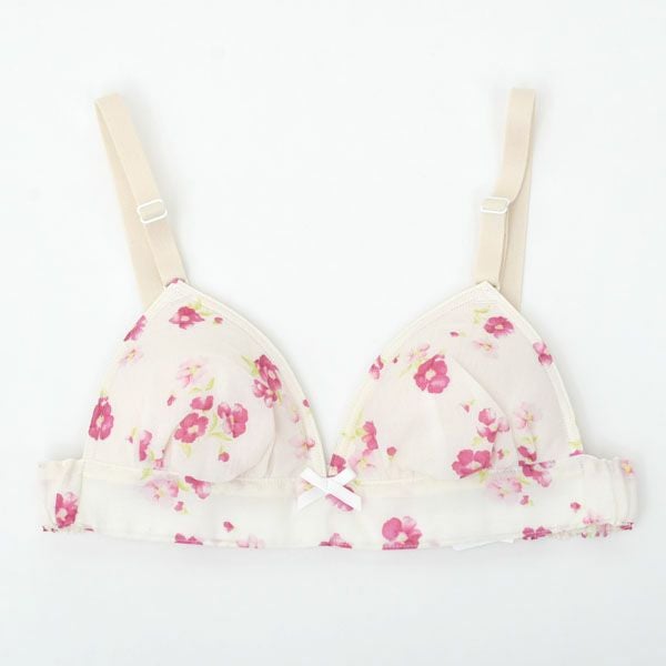 オーガニックコットン フレンチローズ三角ブラ