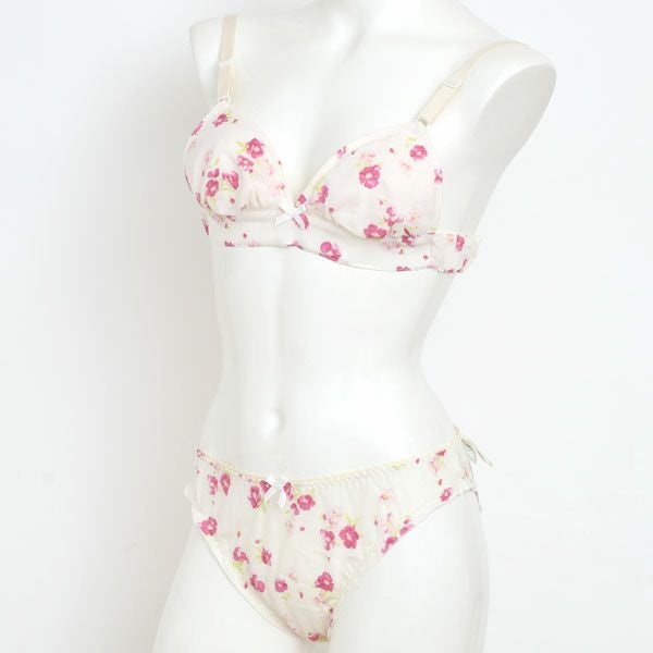 オーガニックコットン フレンチローズ三角ブラ