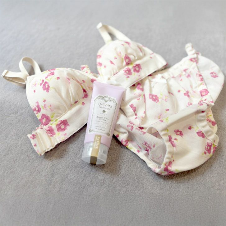 オーガニックコットン フレンチローズ三角ブラ