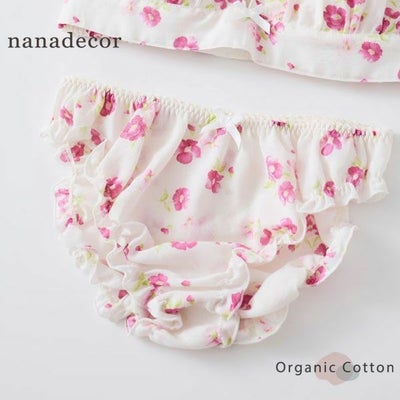 オーガニックコットン フレンチローズフリルショーツ