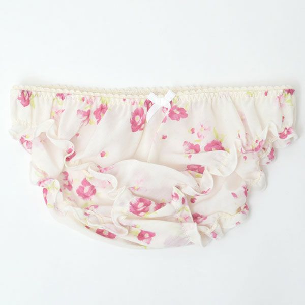 オーガニックコットン フレンチローズフリルショーツ
