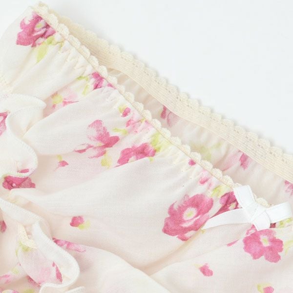 オーガニックコットン フレンチローズフリルショーツ
