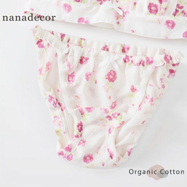 nanadecor ナナデコール コットンシルクブラ M ピンク nanadecor(ナナデェコール)｜リラックスコットン腹巻レッグWパンツ