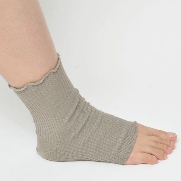 オーガニックコットン リラックスオープントゥソックス