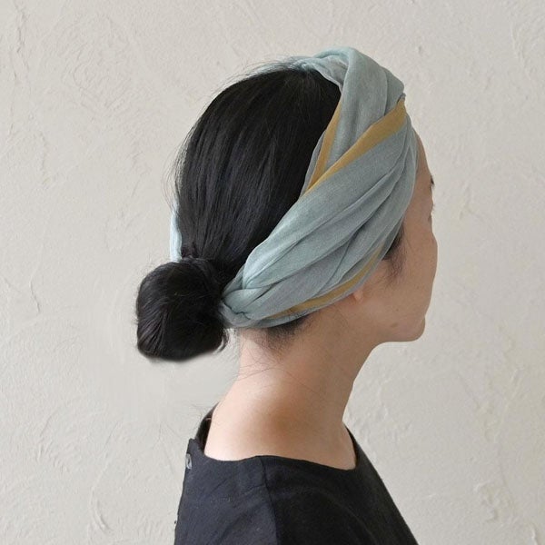 オーガニックコットン 手織りフワリストール