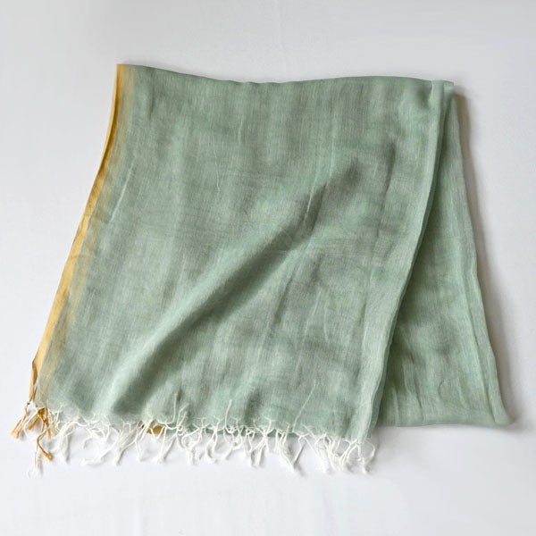 オーガニックコットン 手織りフワリストール