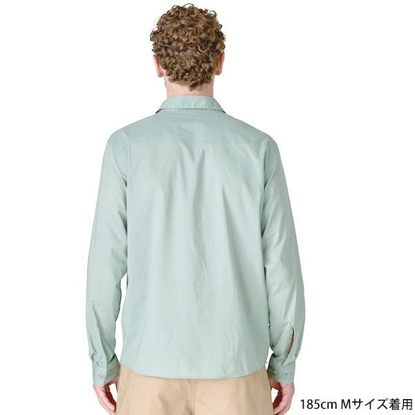 オーガニックコットン メンズ・ロングスリーブ・サンライズ・ストリーム・シャツ