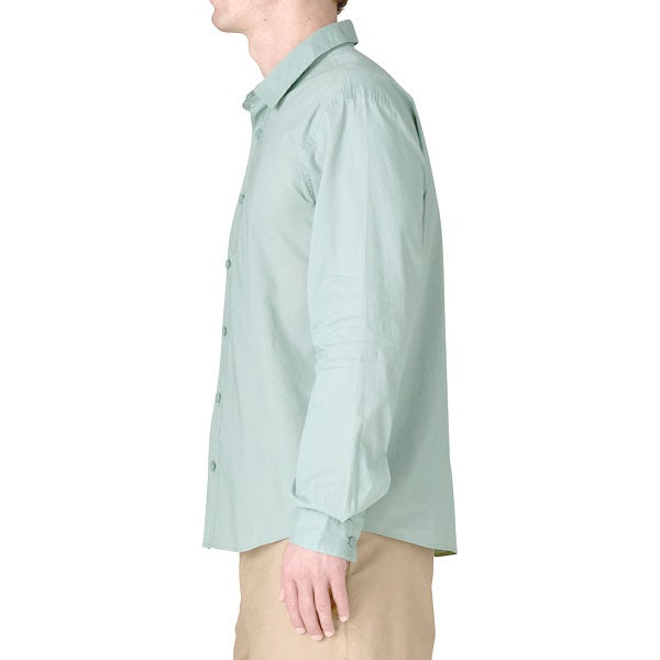 オーガニックコットン メンズ・ロングスリーブ・サンライズ・ストリーム・シャツ