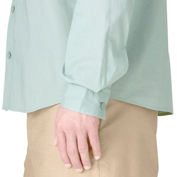 オーガニックコットン メンズ・ロングスリーブ・サンライズ・ストリーム・シャツ