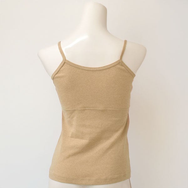 ーガニックコットン パット付きキャミソール