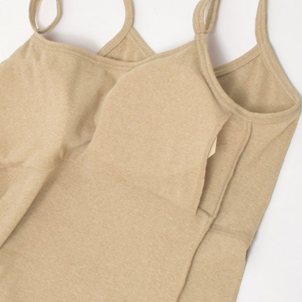 ーガニックコットン パット付きキャミソール