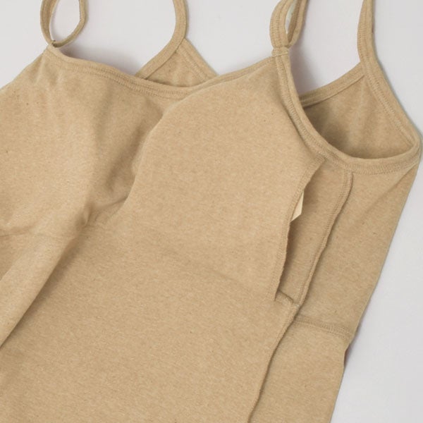 ーガニックコットン パット付きキャミソール