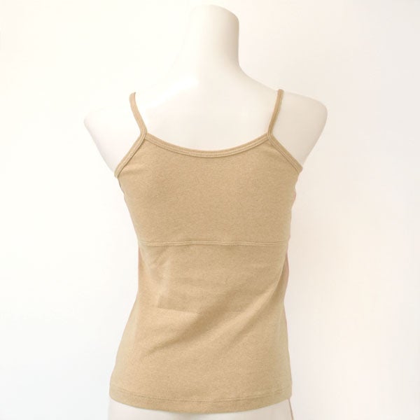 ーガニックコットン パット付きキャミソール