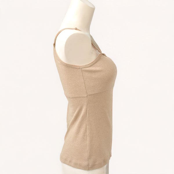 ーガニックコットン パット付きキャミソール