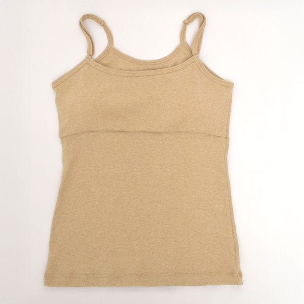ーガニックコットン パット付きキャミソール