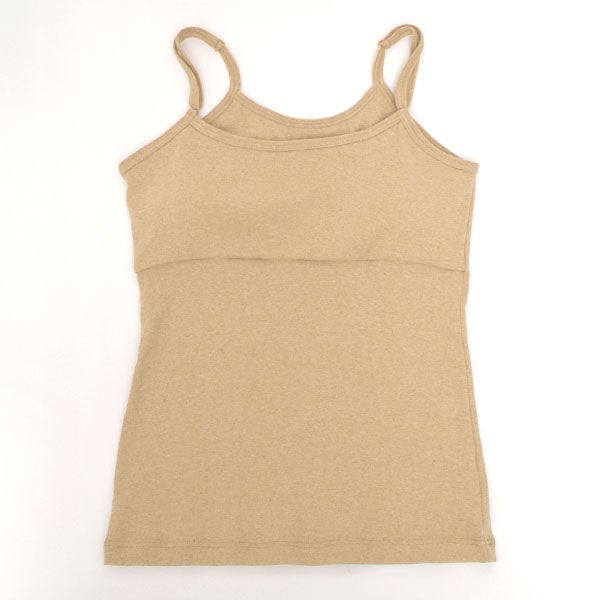 ーガニックコットン パット付きキャミソール