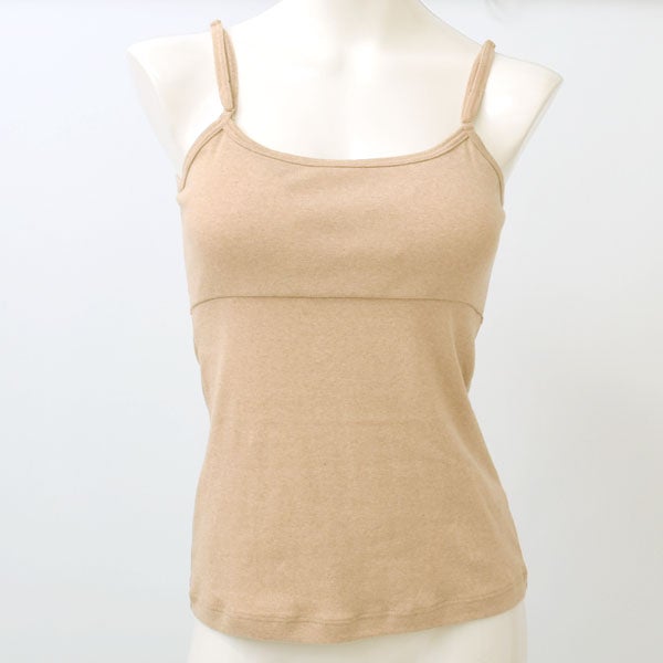 ーガニックコットン パット付きキャミソール