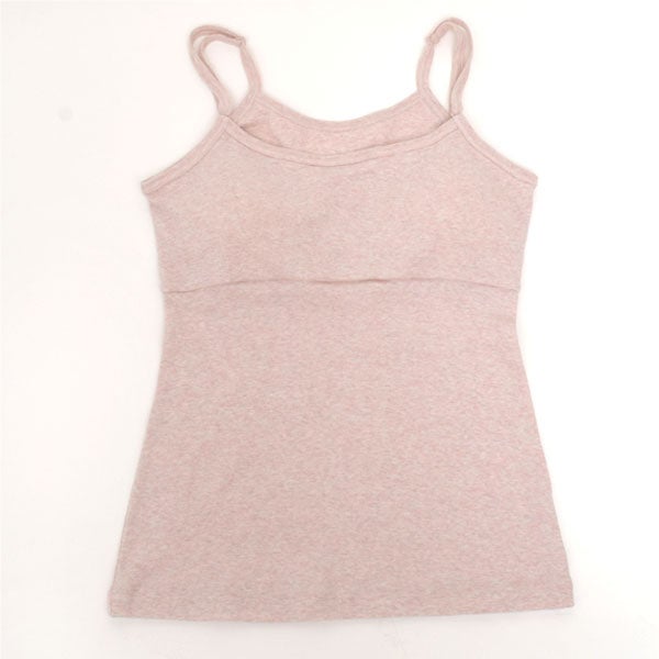 ーガニックコットン パット付きキャミソール